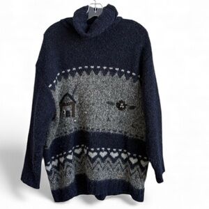 Vintage Giesswein Made in Austria Turtleneck Sweater Size 8